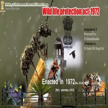 wild life protection act 1972