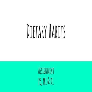 Diet Habits