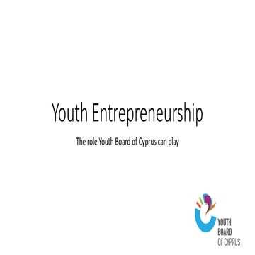 Youth and Entrepreneurship | PDF