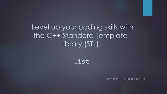 List