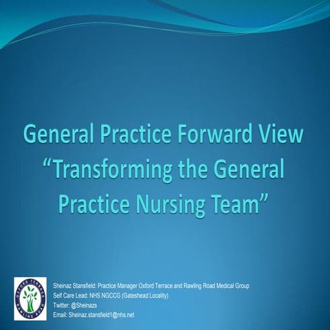 2.2 Develop the team - nursing - Sheinaz Stansfield