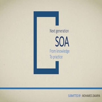 SOA DESIGN PATTERNS A COMPREHENSIVE COURSE | PDF