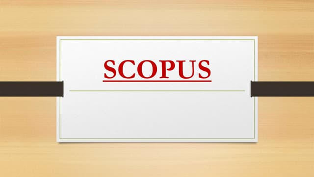 Scopus : the largest abstract and citation database of peer-reviewed literature