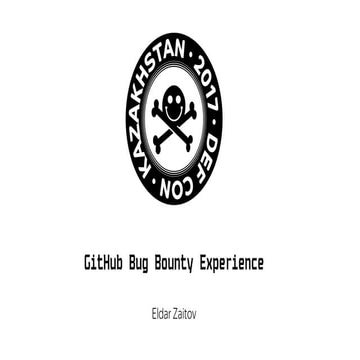 Год в Github bugbounty, опыт участия