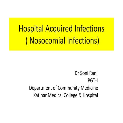 2. hospital acquired infections