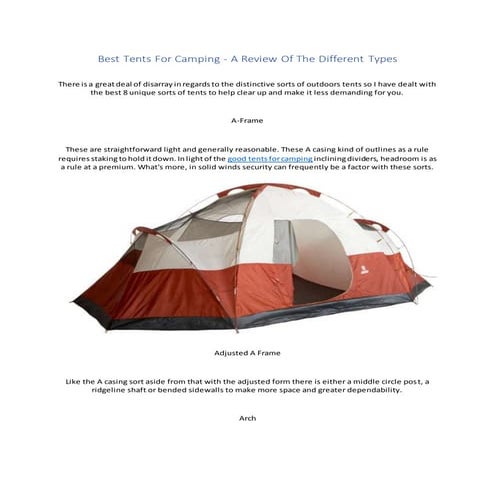 How to set up a tent tips | PDF