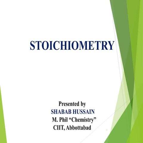 2. F.sc chemistry chapter#01   "Stoichiometry"