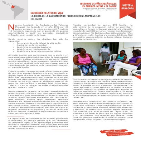 Historia ganadora en la categoría de experiencias de organizaciones