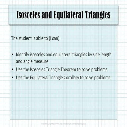 2.5.2 Isosceles and Equilateral Triangles