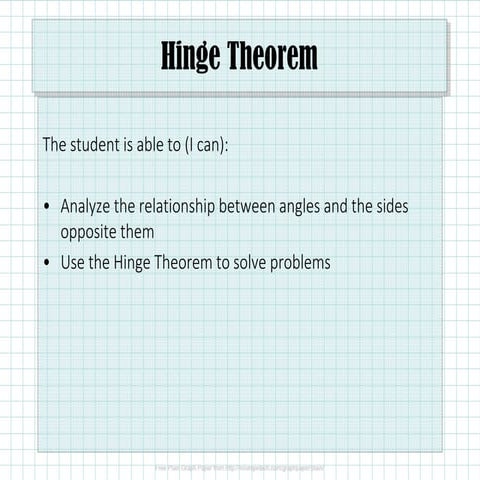 2.5.4 Hinge Theorem