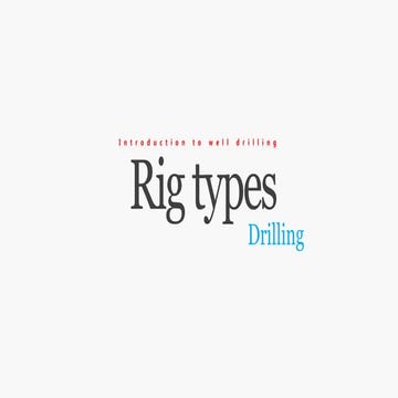 2.1 rig types