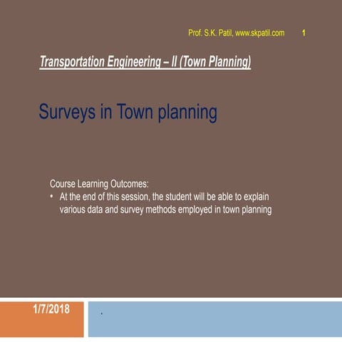 2.4 town planning surveys