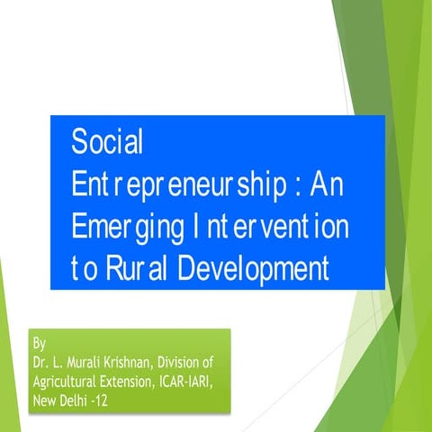 social entrepreneurship