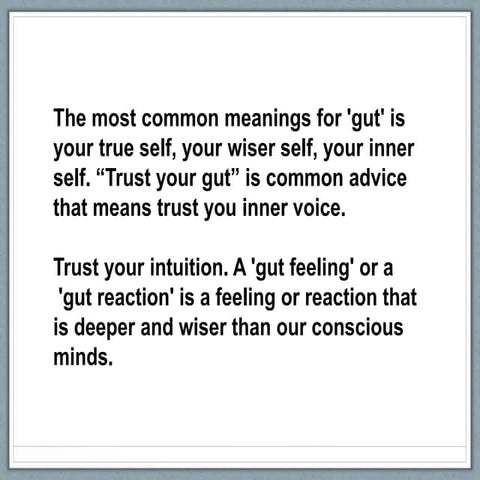 LESLIE SHORT: Trust Your Gut