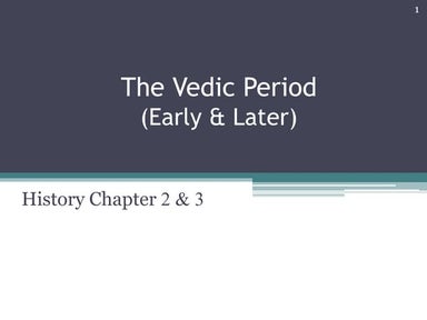 The Vedic Period