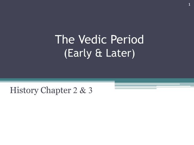 The Vedic Period