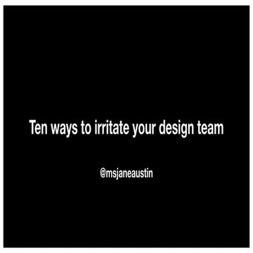 Jane Austin (Director of Product Design, Babylon Health) - 10 Easy Ways To Ir...