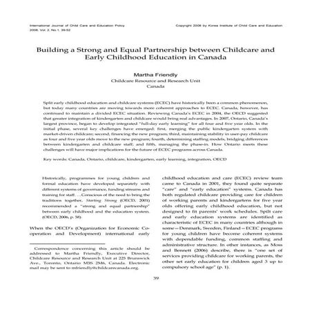 Philippines: Early Childhood Care and Education Programmes (ECCE) | PDF