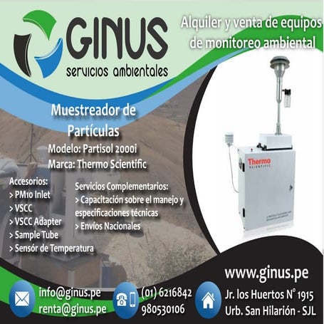 Muestreador de Partículas - Partisol 200i | PDF