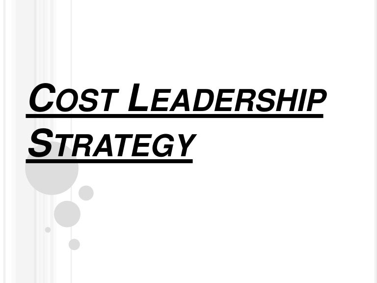 Cost leadership strategy