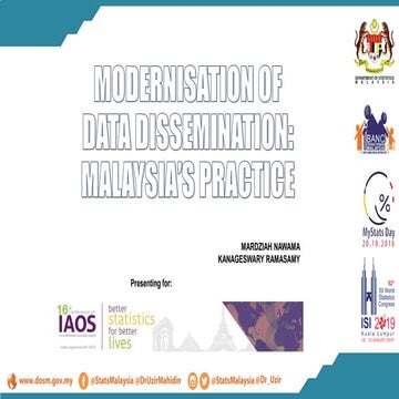 IAOS 2018 - Modernisation of data dissemination: Malaysia's practice, M. Nawa...