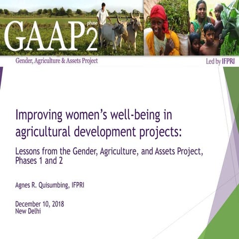 Agnes Quisumbing, IFPRI - Global evidence on agriculture and rural developmen...
