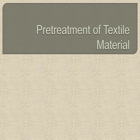 Pretreatment of textile materials