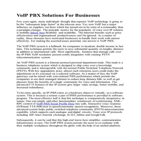 VoIP PBX