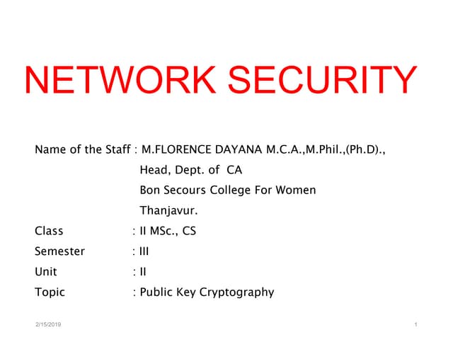 2. public key cryptography and RSA