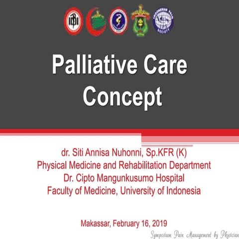 Palliative care concept 