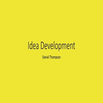 2. idea development