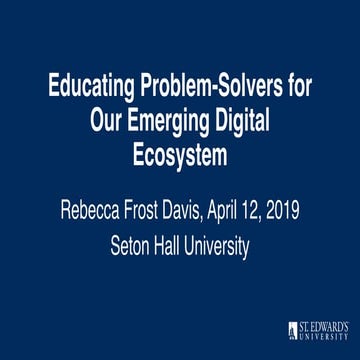 Educating Problem-Solvers for Our Emerging Digital Ecosystem