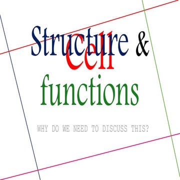 2. cell structure and functions | PPTX | Biological Sciences | Science