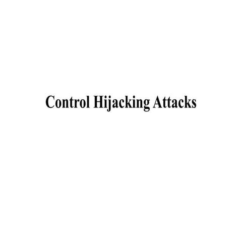 Control hijacking | PPTX