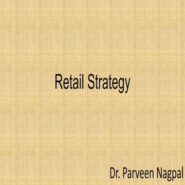 Retail Strategy
