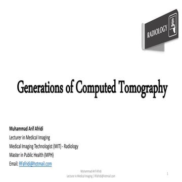 2. generations of computed tomography