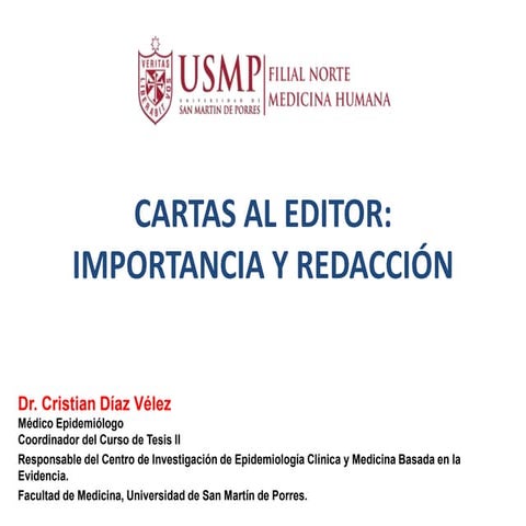 cartas al editor. importancia y como redactarla 2019