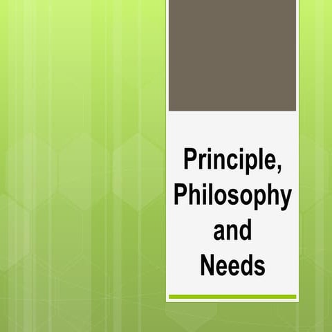principle, philosophy and needs of extension 
