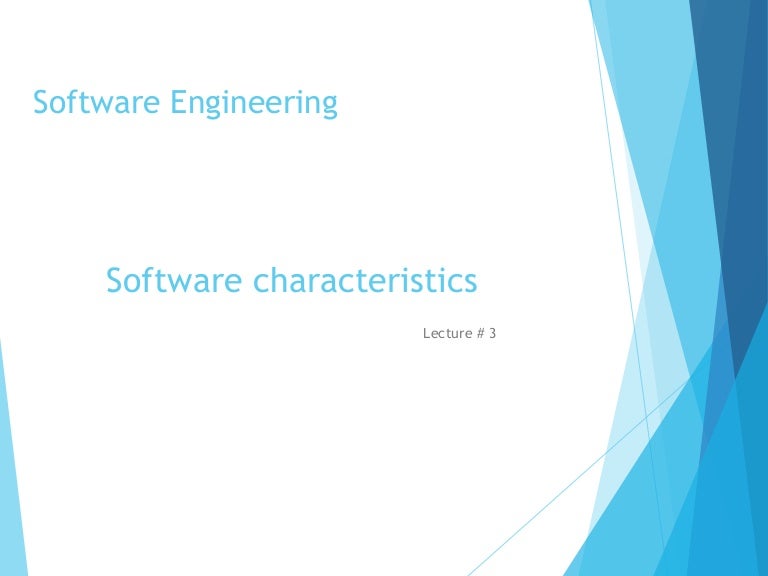 software characteristics
