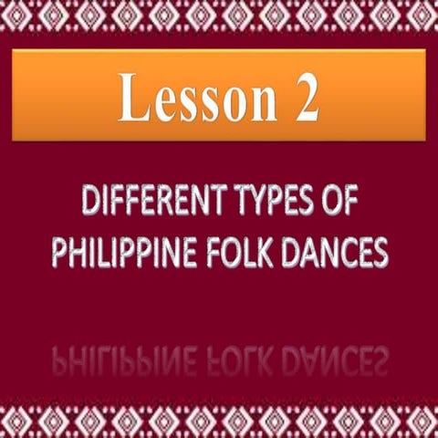 Different Types of Philippine Folk Dances
