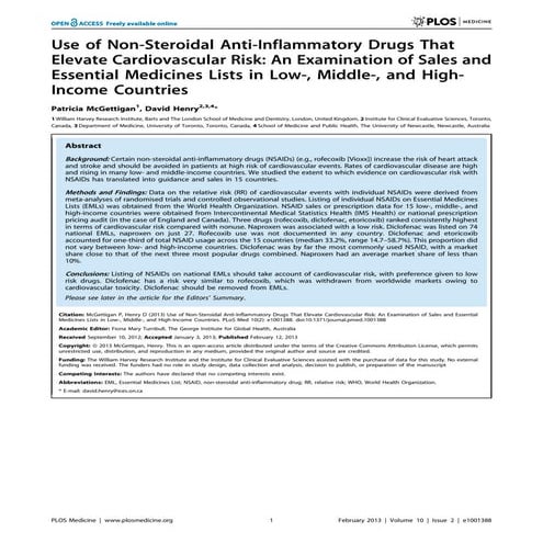 Nsaids and cvs risk | PPTX