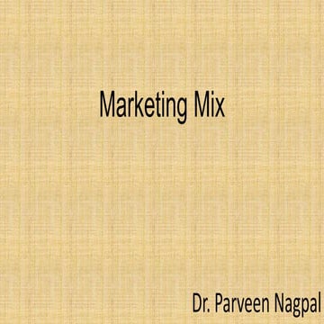 2. marketing mix