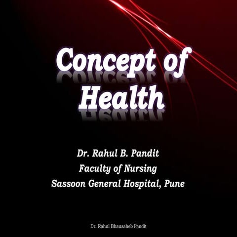 Concept of Health
