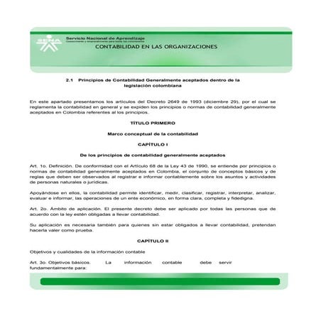 Principios básicos de contabilidad | PPTX