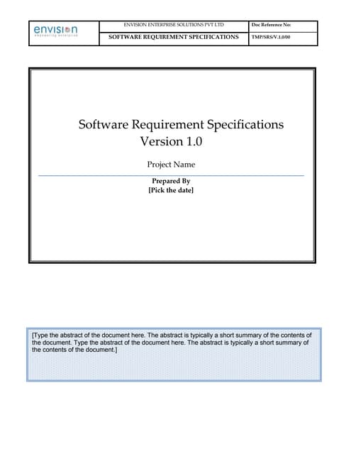 2.1 project management   srs