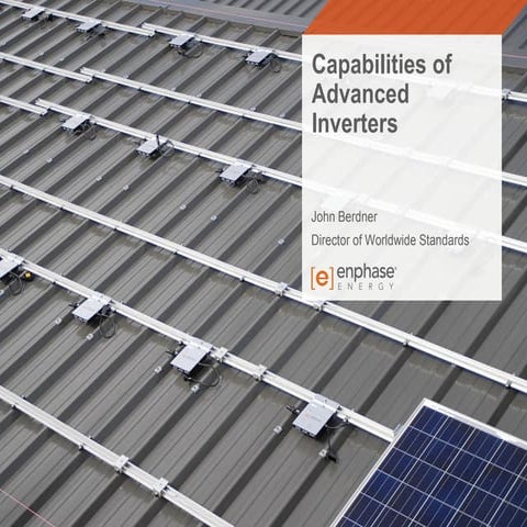 2014 PV Distribution System Modeling Workshop: Capabilities of Advanced Inver...