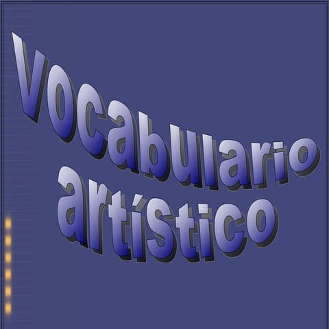 Vocabulario alumnos historia do arte