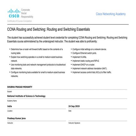 CCNA Routing and Switching: Routing and Switching Essentials | PDF