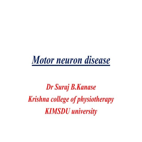 Motor Neuron Disease