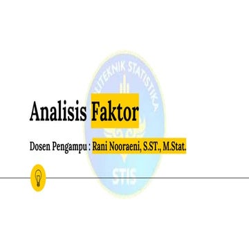 Analisis Faktor (1)